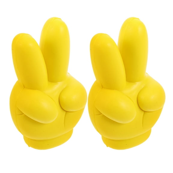 unbranded 2pcs Car Antenna Topper Decorative Yellow Creative Exterior Decoration Car Antenna Balls For Vehicle Roof Cute Antenna Balls