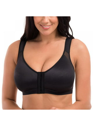  ANCOLOV Zip Front Sports Bra For Women Post Surgery