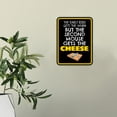 thumbnail image 4 of Portrait Round Plus The Early Bird Might Get The Worm, But The Second Mouse Gets The Cheese Wall or Door Sign -Small, 4 of 6