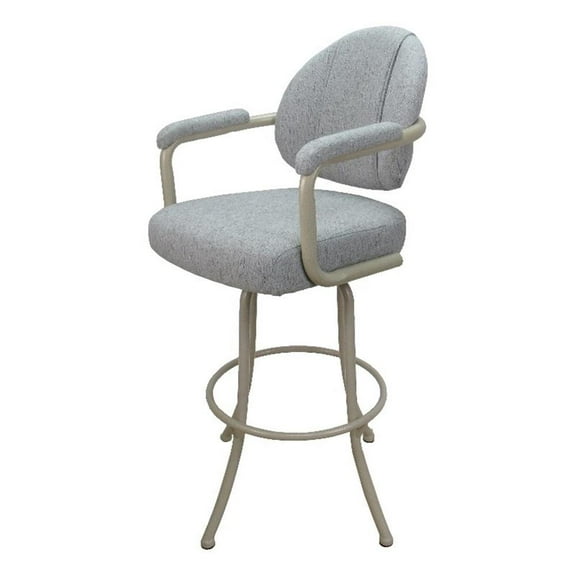 Swivel Metal Extra Tall Bar Stool 34" M-70 - Hemsath Slate - Beige