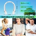 thumbnail image 7 of FrSara Portable Neck Fan with LED Display, Hands Free Bladeless Fan, 5200 mAh Battery Operated Wearable Personal Fan, Leafless, Rechargeable, Headphone Design,3 Speeds Gifts for Women Men, 7 of 7