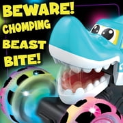Stargo 2 Pack Monster Truck Toys [Shark & Bull] - Light Up Chomping Pull Back Trucks | Birthday Gifts For Toddlers, Boys Toys, Monster Truck Children’s Toys For Kids, Boys Ages 3, 4, 3-5 4-6 5-7 4-8
