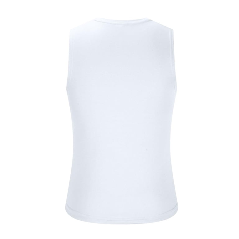 Mens Vest Top EQWLJWE Cotton Tank Tops For Men,Sleeveless Round Neck Solid Color Fitness Stretch Tank Top Summer Ribbed Slim Fit Muscle Pullover Gift Khaki XXXL Mens Gym Vest
