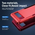 thumbnail image 6 of for Google Pixel 7a Case, Phone Case Heavy Duty 2 in 1 Full Body Rugged Shockproof Hybrid Hard PC Soft TPU Bumper Drop Protective Girls Women Boy Men Covers for Google Pixel 7a, Red+Rose, 6 of 7