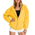 thumbnail image 5 of Zip Up Hoodies For Women Y2K Cardigan Sweatshirts Oversized Long Sleeve Tops Fall Fashion Jacket With Pockets, 5 of 6