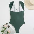 thumbnail image 4 of TIMIFIS Maillot de Bain une Pièce à Volants et Lacets pour Femmes, 4 of 5