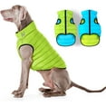 thumbnail image 2 of AiryVest Lightweight Reversible Winter Dog Coat - Warm Dog Jacket - Water Resistant Windproof - Insulated Dog Apparel for Small, Medium & Large Dogs - Comfortable Dog Puffer Vest - Light Blue/Green, 2 of 6