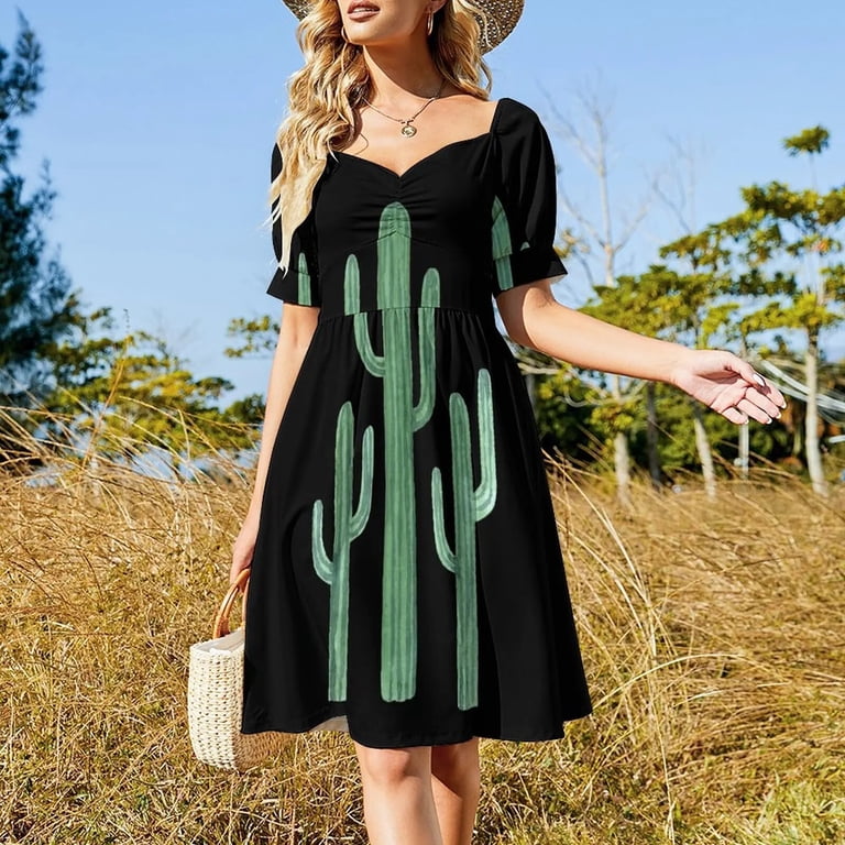 Three Beautiful Green Cacti Succulent on Black Design Dress evening dress ladies womens dress dress women summer 2024 - Walmart.com Three Beautiful Green Cacti Succulent on Black Design Dress evening dress ladies womens dress dress women summer 2024 - Walmart.com