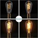 thumbnail image 5 of E27 LED ST64, 4W Espiral Flexible Curvo Filamento LED E27 Bombilla Decorativa Blanco Cálido Antiguo 2200K, Equivalente a 40W, para Café, Hogar, Bares y Restaurante, Paquete de 3 Clase Energética A, 5 of 5