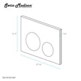 thumbnail image 4 of Wall Mount Dual Flush Actuator Plate with Round Push Buttons in Matte Red, 4 of 4