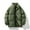 Army Green, variant on Ofreoo Men's Winter Solid Color Stand Collar Down Jacket Zipper Cardigan Pocket Long Sleeve Padded Jacket Coat