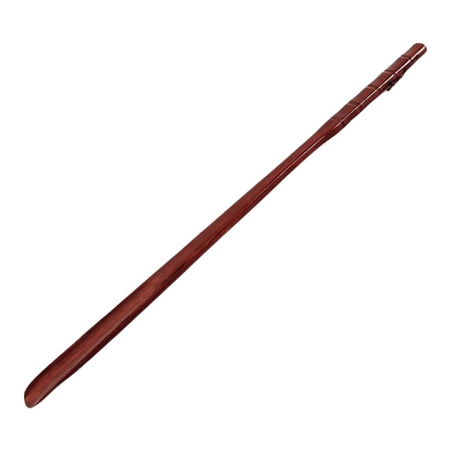 Calzador de madera de 70 cm (27,6 pulgadas) para colgar en la pared, portátil, para hombres, mujeres y personas mayores. Rojo