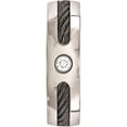 thumbnail image 4 of Edward Mirell Titanium Cable & .10ctw Dia w/ Sterling Silver Bezel 7mm Band, 4 of 7
