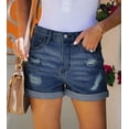 thumbnail image 2 of Pantalones cortos vaqueros onlypuff Deep Blue para mujer, talla grande XXL, 2 of 4
