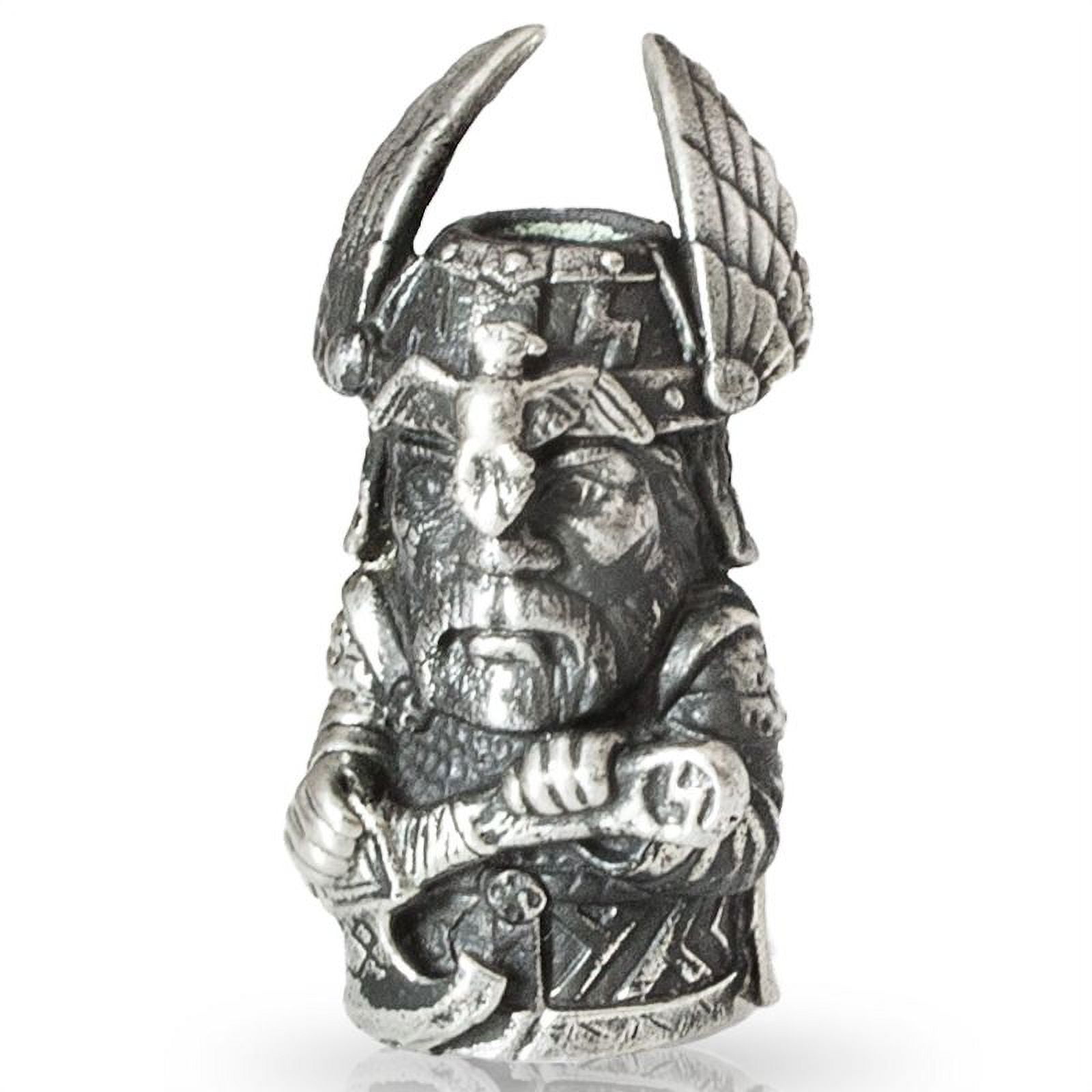 Perun Paracord / Lanyard Bead in Nickel Silver for Jig Pro Shop by Alloy Army of Eurasia
