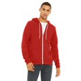 thumbnail image 1 of Bella + Canvas Unisex Poly-Cotton Fleece Full-Zip Hoodie, 1 of 3