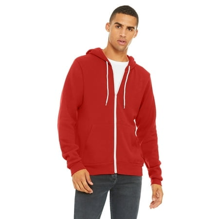 Bella + Canvas Unisex Poly-Cotton Fleece Full-Zip Hoodie