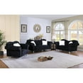 thumbnail image 3 of Titanic Furniture Mariann Button- Velvet Tufted Loveseat with Nailheads in Black, 3 of 4
