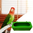 thumbnail image 4 of Bird Seed Food Feeder Dish Small Bird Bath Tub Hanging Parrot Shower Bathtub L, 4 of 8