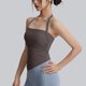thumbnail image 2 of Mujeres de Color Sólido Cuatro Filas Ajustable Inalámbrico Sujetador Doble Hombro Estilo a Prueba de Choques Yoga Deportes Sujetadores para Mujeres, 2 of 6