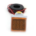 thumbnail image 2 of Noref Current Signal Indicator,Universal Current Indicator Light,Current Signal Indicator Universal 2‑Display Square Lamp Light 60~500V AC AD16‑22FVA, 2 of 8