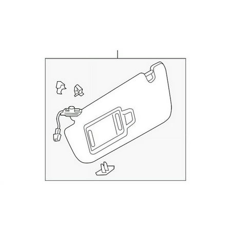 Genuine OE Audi Sun-Visor - 4N0-857-551-C-25M