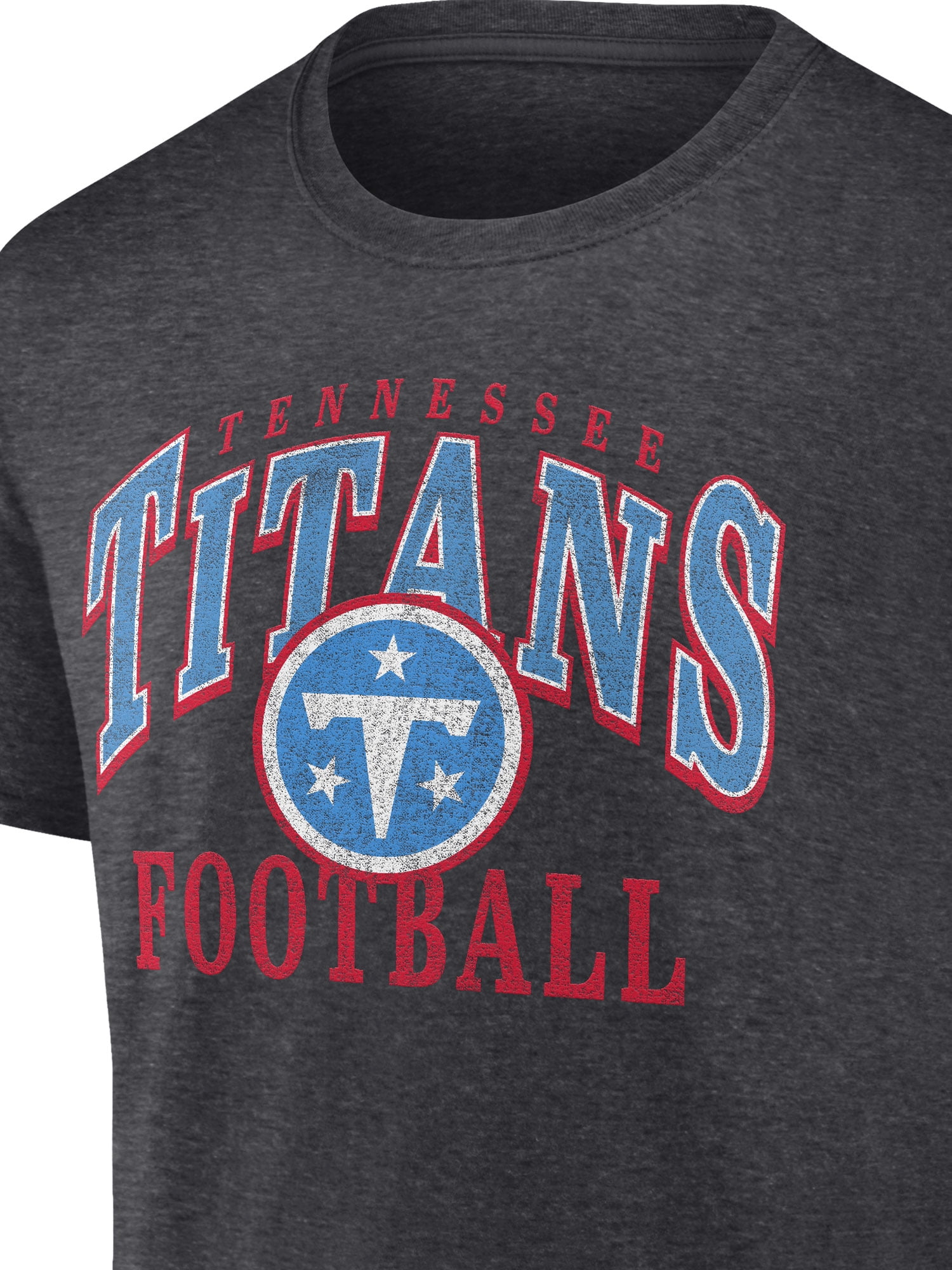 NFL Tennessee Titans Men's Cotton Charcoal Heather Short Sleeve T-Shirt