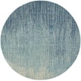 thumbnail image 2 of Nourison Passion Contemporary Navy/Light Blue 8' x round Area Rug, (8 Round), 2 of 8