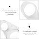 thumbnail image 3 of DEEPCRAFF 1Par Anillo Decorativo Para Altavoces De Auto Con Material Duradero Y, 3 of 7