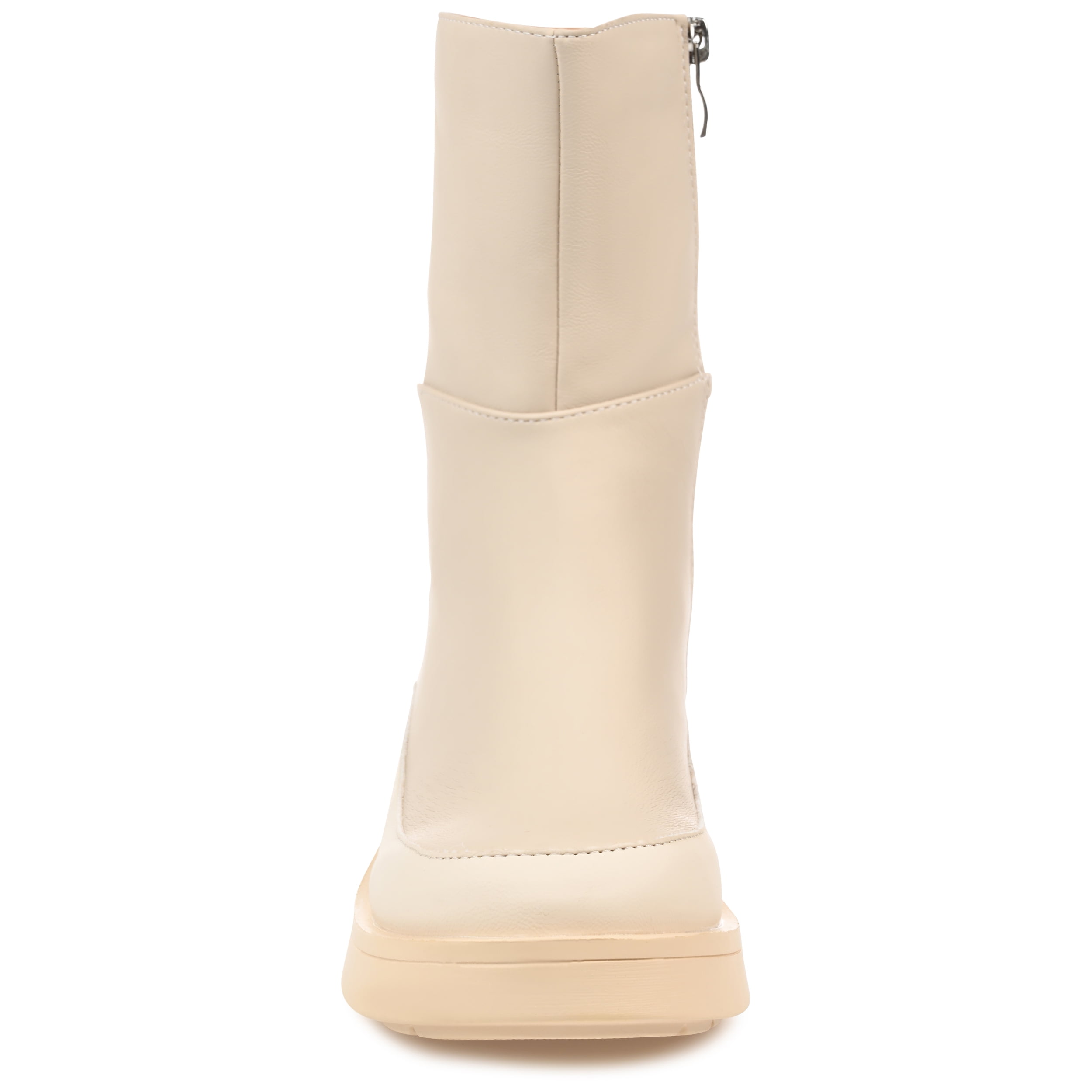 Journee Womens Cristen Inside Zip Platform Booties