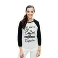 thumbnail image 2 of Thread Tank Hang Out With Puppies Unisex 3/4 Sleeves Baseball Raglan White Black Medium, 2 of 4