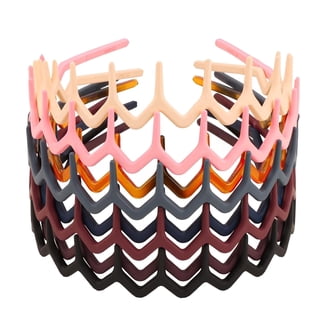Parcelona Cellulose Acetate French Headband Inner Grip Teeth  display picture 1