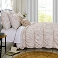 thumbnail image 5 of Greenland Home Fashions  Farmhouse Chic Red Ruffled Quilt Set King 3 Piece, 5 of 5