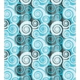 thumbnail image 3 of Ambesonne Abstract Duvet Cover Set, Grunge Art Spiral Circles, Calking, Sky Blue Grey Teal, 3 of 3