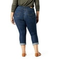 thumbnail image 3 of Levi Strauss Signature Women's and Women's Plus Mid Rise Capri Jeans, 25" Inseam, Sizes 2-28, 3 of 4