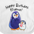 thumbnail image 4 of Inktastic Happy Birthday, Mama Cute Penguins Boys or Girls Baby Bib, 4 of 4