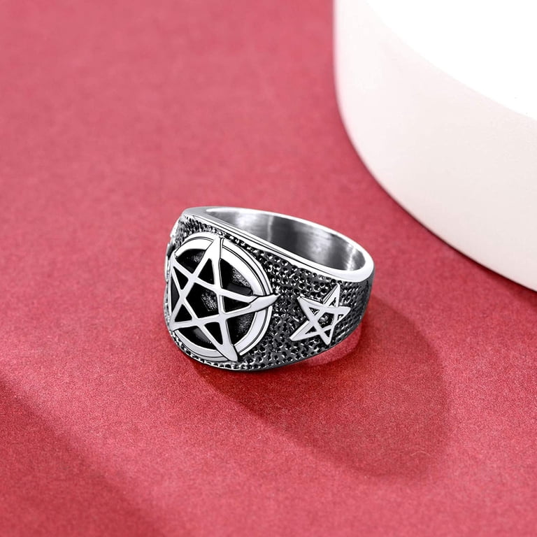 Gold Ripentagram Ring Pentagram Ring In The Eye
