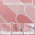 thumbnail image 6 of Clever Mosaics Peel and Stick Backsplash Pink Tile Premium Vinyl Feather Tile 12"x 12" (10 tiles), 6 of 8