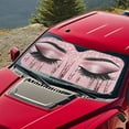 thumbnail image 3 of KUIFORTI Front Windshield Sun Shade Cute Eyes Car Sun Shade for Front Windshield Funny Car Eyes Sunshades Foldable Sun Visor Protector Blocks UV Rays Foldable 210T Keep Your Vehicle Cool, 3 of 6