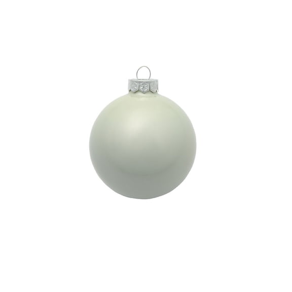 12ct Metallic Pearl Glass Ball Christmas Ornaments 2.75" (70mm)