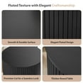 thumbnail image 6 of Wirrytor Semi-circle Side Table for living room set of 2, Fluted End Table for Small Spaces,Modern Small Accent Tables, Bedside Table, Couch Side Table, Nightstand for Bedroom Couch,Black, 6 of 8