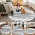 thumbnail image 6 of Sea Stars Round Living Room Rugs 5 ft, Summer Beach Sea Star Coral Grey Texture Washable Area Rug with Non-Slip Sturdy Edge Binding Round Carpet for Entryway Kitchen Bedroom Bathroom, 6 of 9