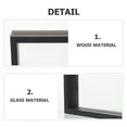 thumbnail image 2 of NIYANGLE 1Set Display Frame Double Sided Transparent Photo Frame Square Density Board Glass Specimen Display Home, 2 of 6