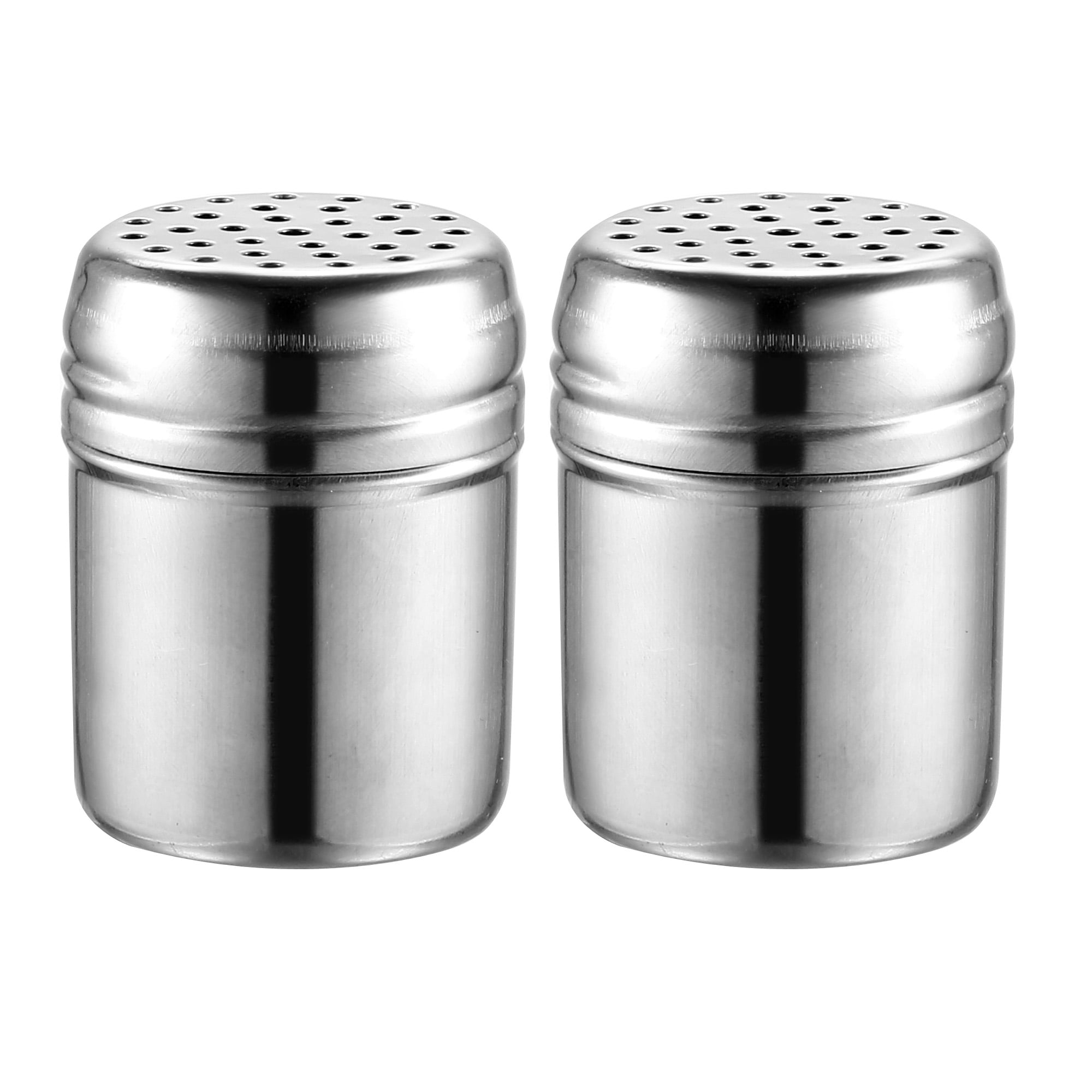 Uxcell Stainless Steel Dredge Shaker Seasoning Cans, 2 Pack