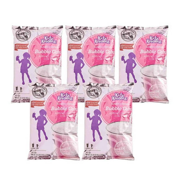 Big Train 3.5 lb. Bubble Gum Kidz Kreamz Blended Creme Frappe Mix (5/Case)