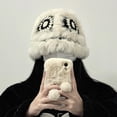 thumbnail image 1 of Gorro de pescador de invierno Colco para mujer de felpa sintética negro, 1 of 8