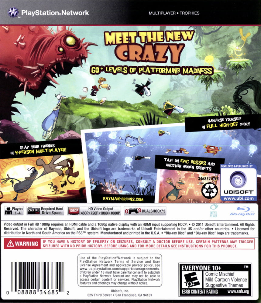 Rayman Legends + Rayman Origins Bundle PS3