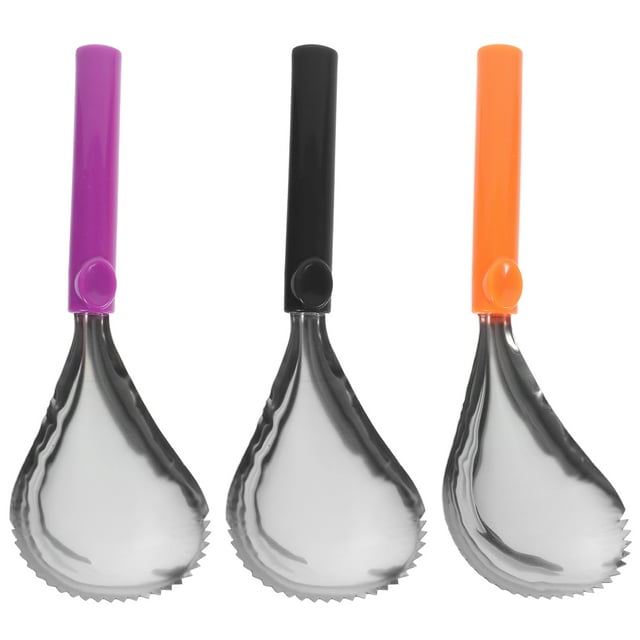 3 Pcs Pelle à Citrouille en Acier Inoxydable Manuel Séparateur de Pulpe de Citrouille
