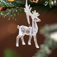 thumbnail image 4 of HongHeng 1Pc Xmas themed Christmas Tree Decorations Hanging Christmas Decorations Hand Blown Art Ornaments with Ropes for Christmas Xmas Party Decorations (Chirstmas Style), 4 of 6