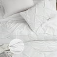 thumbnail image 5 of White Full Comforter Sets - 7 Pieces Pintuck Bed Set , Bed in A Bag with Comforters, Sheets, Pillowcases & Shams, 5 of 6